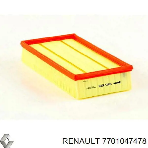 Купить 7701047478 Renault (RVI) Автомобильный фильтр воздуха