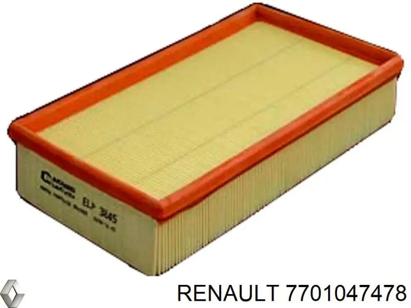 7701047478 Renault (RVI) Воздушный фильтр двигателя