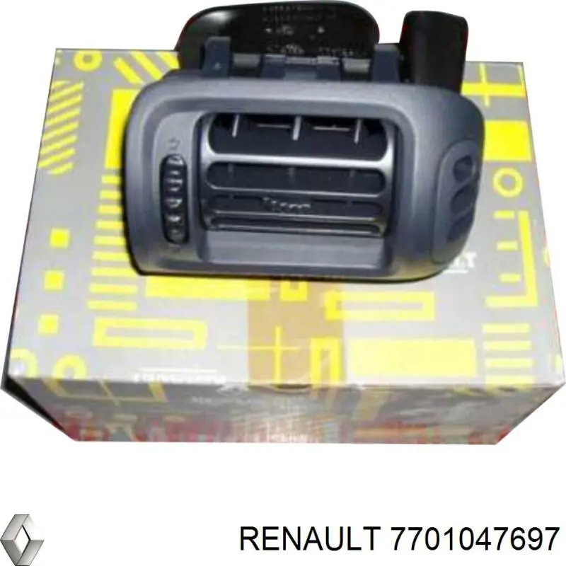 Решетка вентиляции салона на "торпедо" правая Renault (RVI) 7701047697 цена, от 38.17 USD
