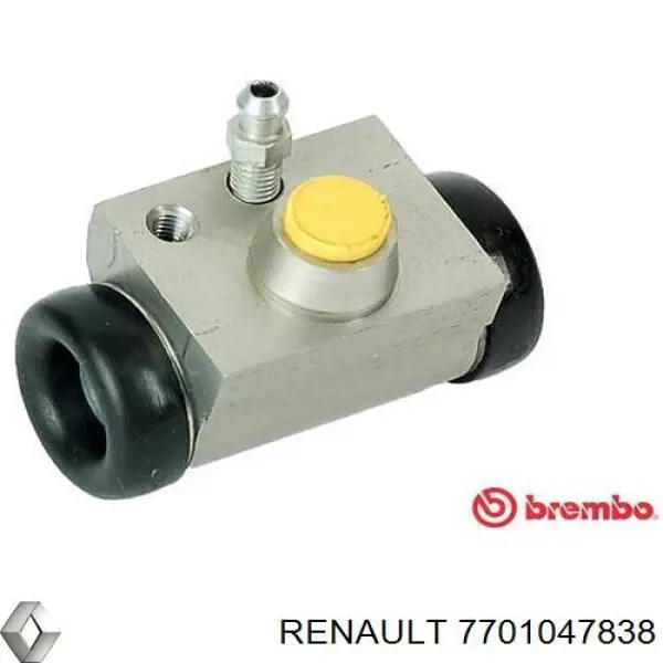 7701047838 Renault (RVI) Cilindro traseiro do freio de rodas de trabalho