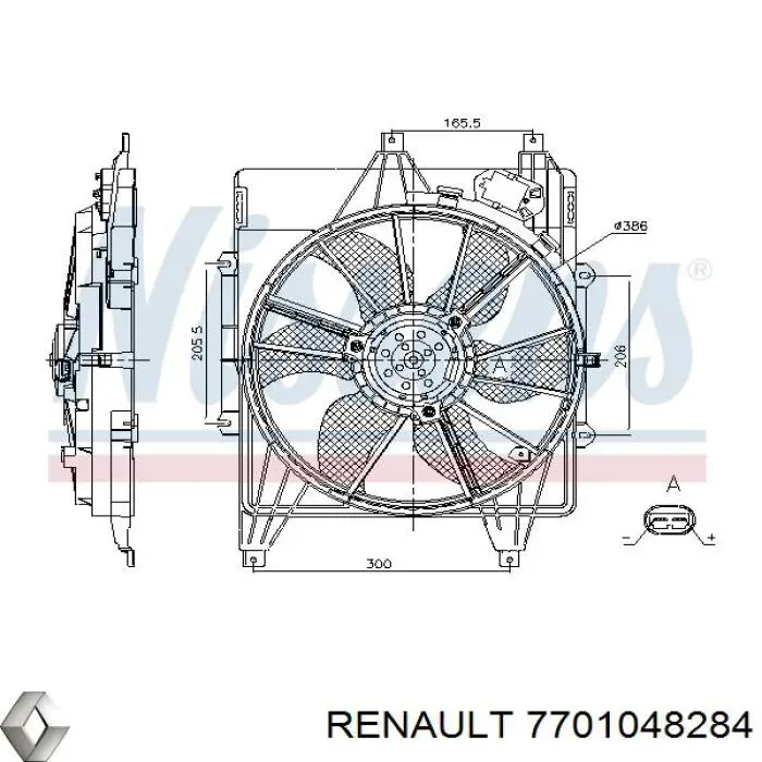 Диффузор радиатора кондиционера Renault (RVI) 7701048284 цена, от 28.16 USD