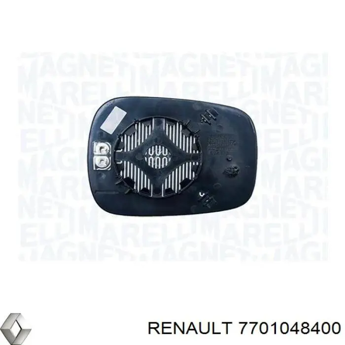 Зеркальный элемент зеркала заднего вида 7701048400 Renault (RVI)