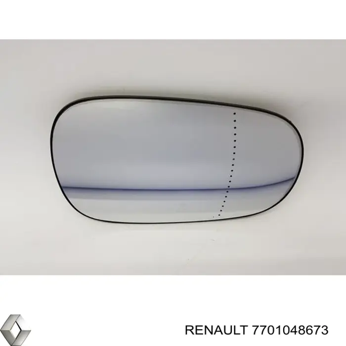 Зеркальный элемент зеркала заднего вида левого на Renault Clio II 