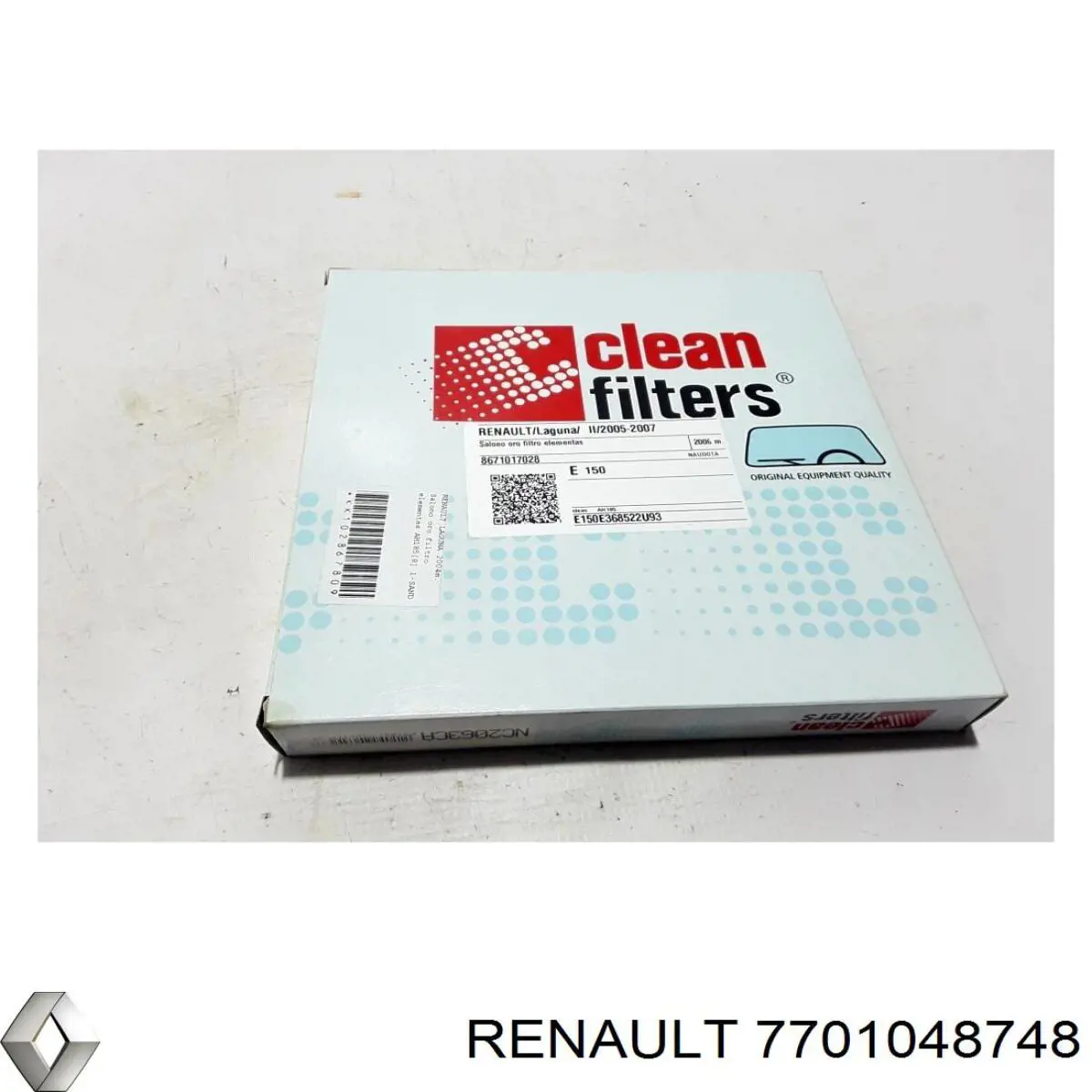 7701048748 Renault (RVI) Внутрисалонный фильтр