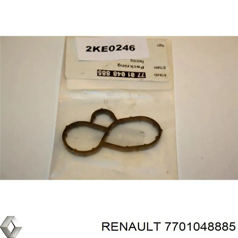 Прокладка масляного фильтра 7701048885 Renault (RVI)