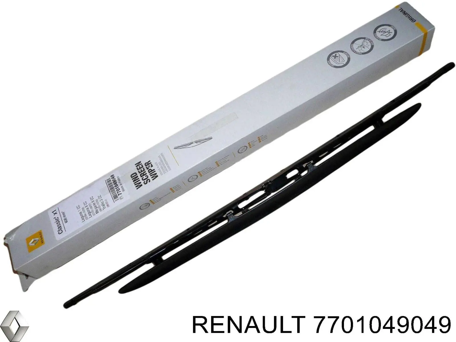 7701049049 Renault (RVI) щетка-дворник лобового стекла водительская