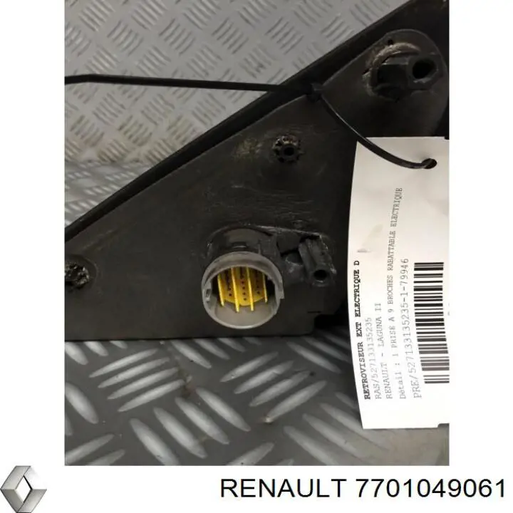 Купить 7701049061 Renault (RVI) Боковое зеркало заднего вида правое
