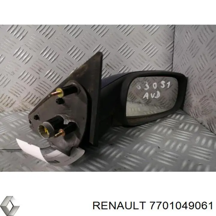 Правое боковое зеркало Renault (RVI) 7701049061