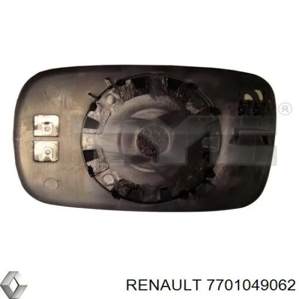 Зеркальный элемент зеркала заднего вида левого Renault (RVI) 7701049062