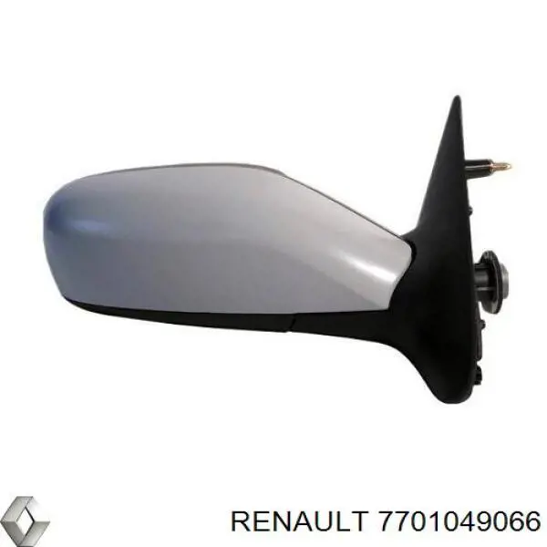Зеркальный элемент зеркала заднего вида правого Renault (RVI) 7701049066