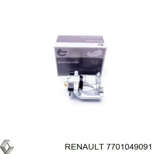 Суппорт тормозной передний левый 7701049091 Renault (RVI)