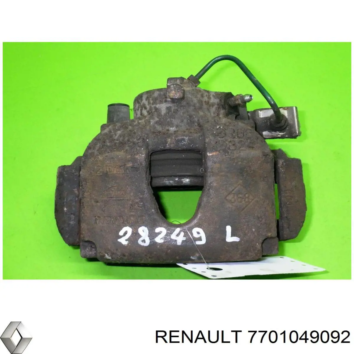 Суппорт тормозной передний правый 7701049092 Renault (RVI)