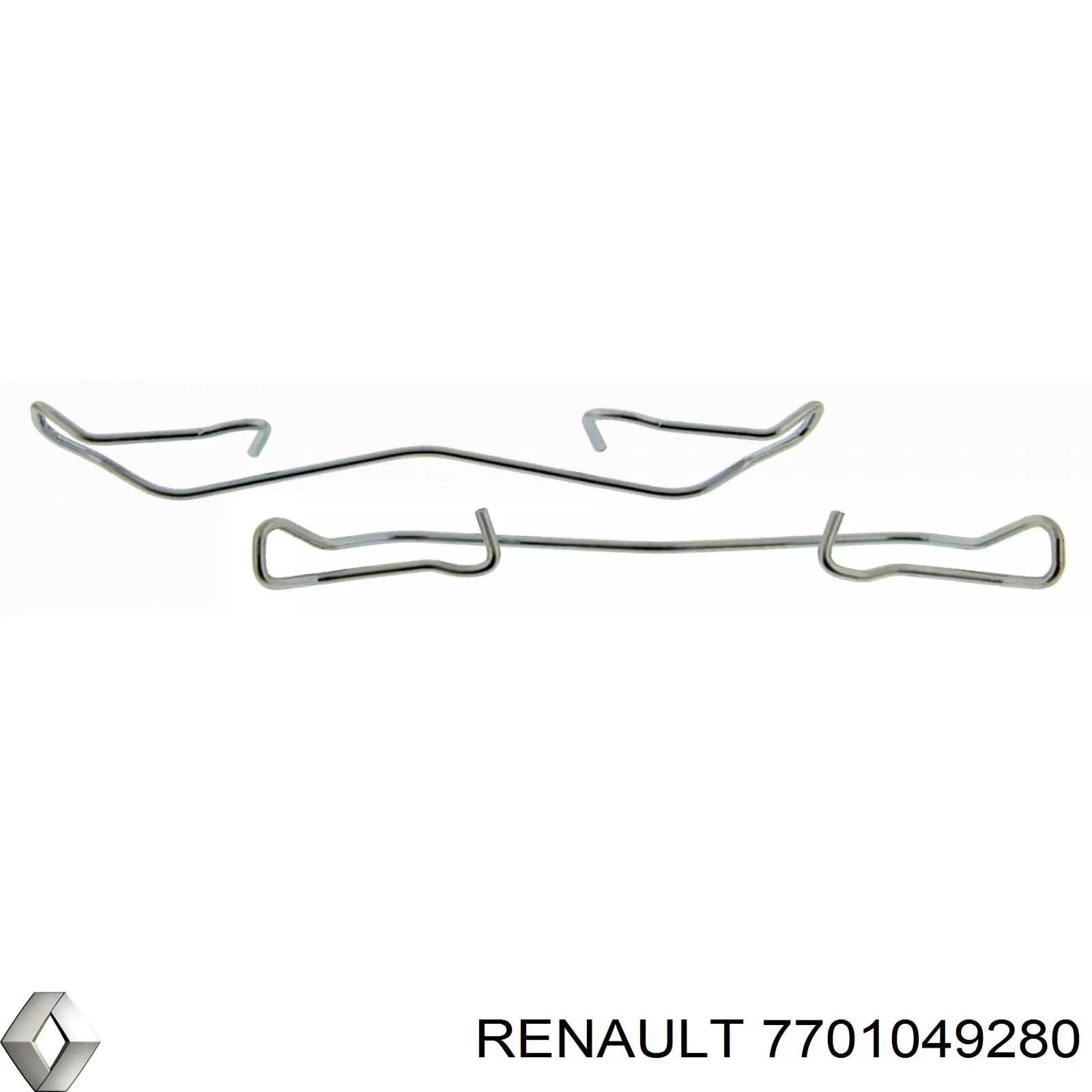 7701049280 Renault (RVI) комплект пружинок крепления дисковых колодок передних