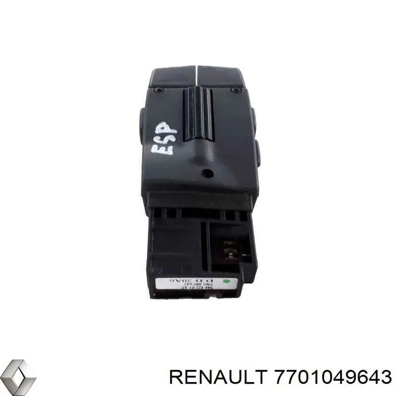 7701049643 Renault (RVI) comutador instalado na coluna da direção, de controlo do sistema de áudio