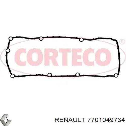 Junta de la tapa de válvulas del motor 7701049734 Renault (RVI)