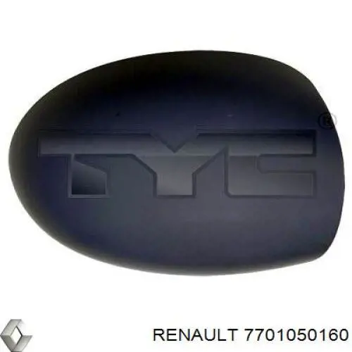 Placa sobreposta (tampa) do espelho de retrovisão direito para Renault Twingo (C06)