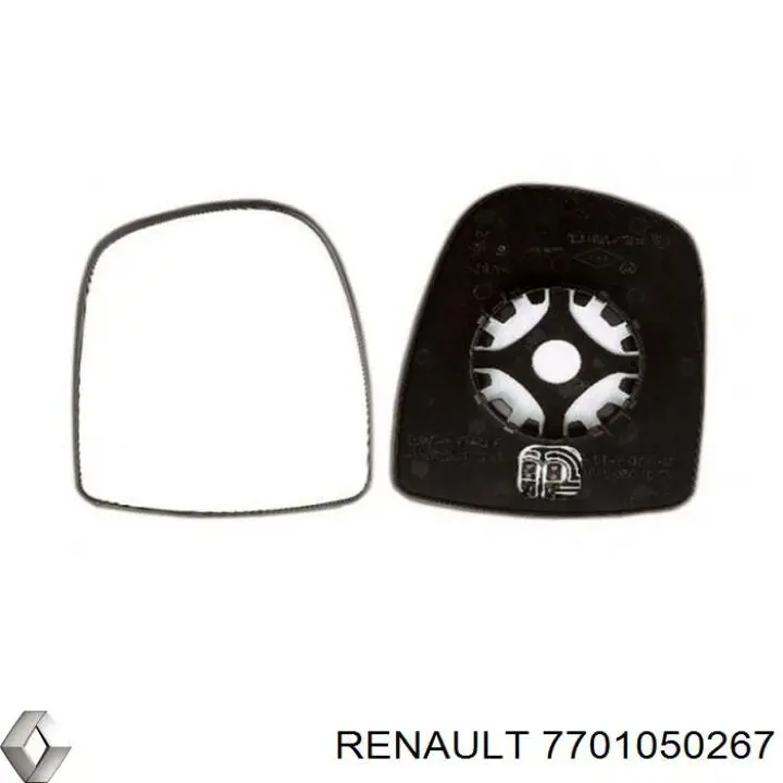 Зеркальный элемент водительского зеркала Renault (RVI) 7701050267 цена, от 8.13 USD