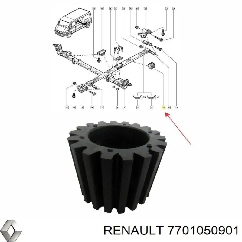  Renault (RVI) 7701050901 цена, от 34.72 USD