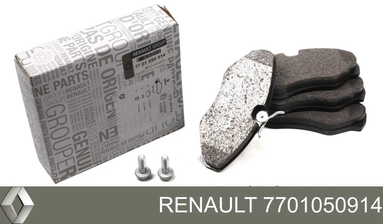7701050914 Renault (RVI) колодки тормозные передние дисковые