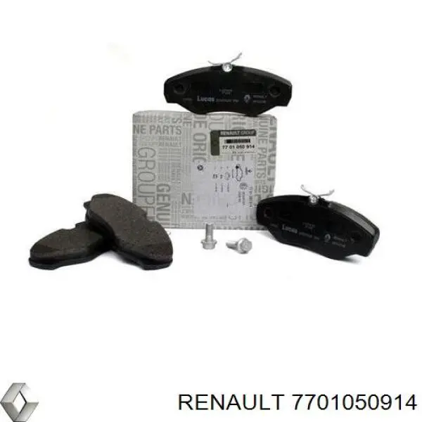 Pastillas de freno delanteras 7701050914 Renault (RVI)