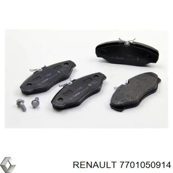 Sapatas do freio dianteiras de disco Renault (RVI) 7701050914 preço, a partir de 49,76 USD