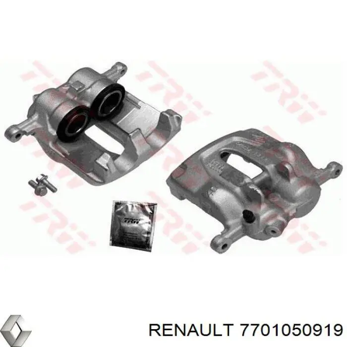 7701050919 Renault (RVI) suporte do freio dianteiro esquerdo