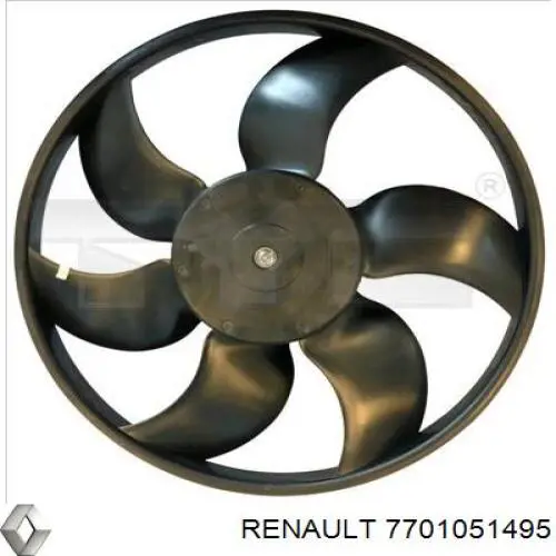 Диффузор радиатора охлаждения в сборе с мотором и крыльчаткой Renault (RVI) 7701051495 цена, от 52.11 USD