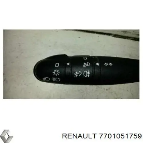 7701051758 Renault (RVI) comutador esquerdo instalado na coluna da direção