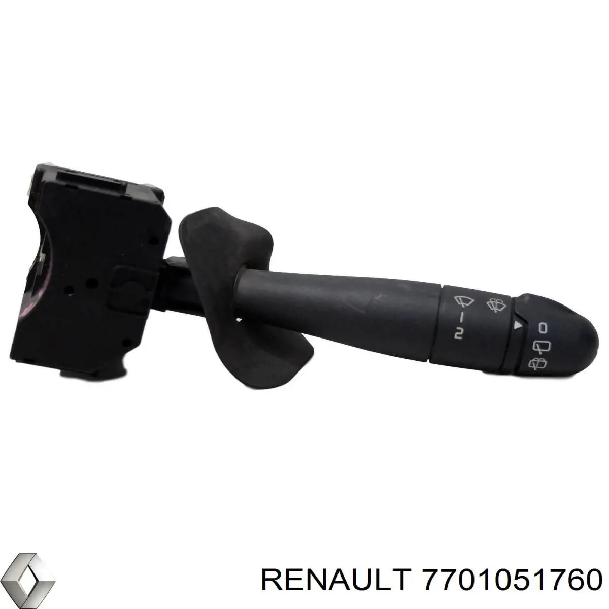 7701051760 Renault (RVI) comutador direito instalado na coluna da direção