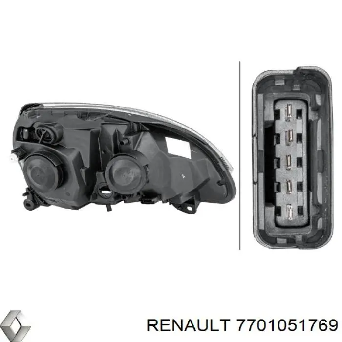 Купить 7701051769 Renault (RVI) Фара левая передняя