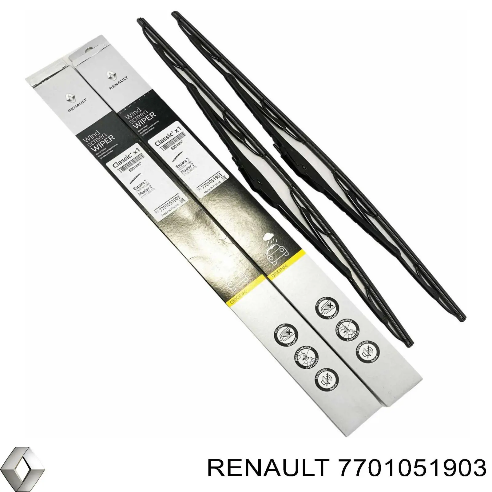 Щетка стеклоочистителя лобового стекла, водительская Renault (RVI) 7701051903 цена, от 11.76 USD