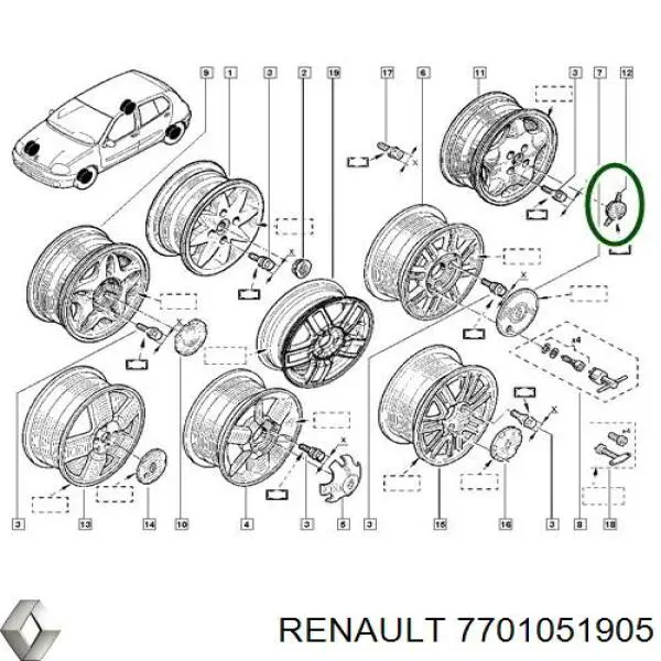Кронштейн суппорта Renault (RVI) 7701051905 цена, от 67.44 USD