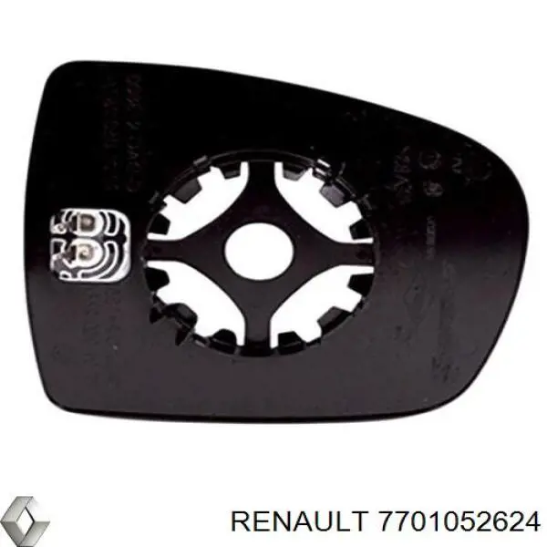 Стекло зеркала заднего вида, правого Renault (RVI) 7701052624 цена, от 8.70 USD