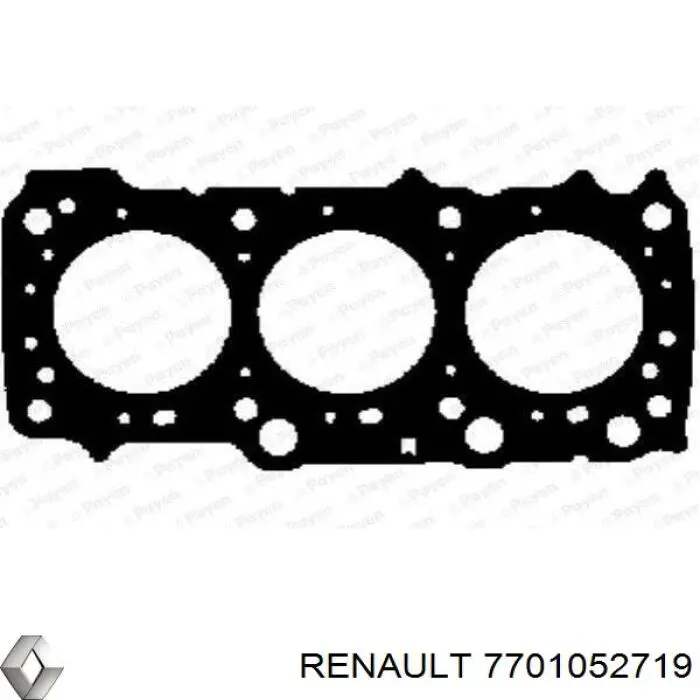 7701052719 Renault (RVI) прокладка головки блока цилиндров (гбц левая)