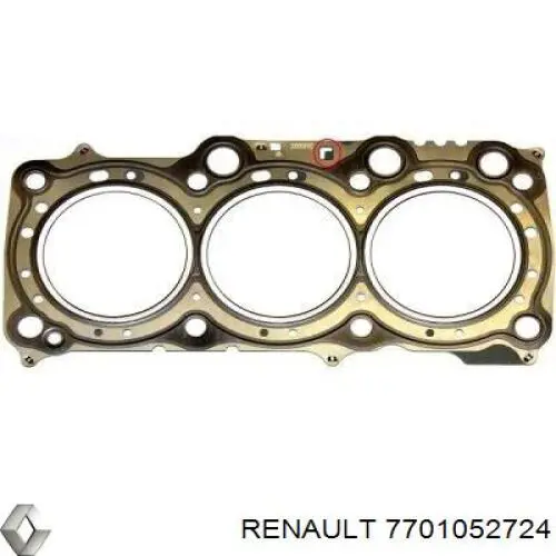 7701052724 Renault (RVI) прокладка головки блока цилиндров (гбц правая)