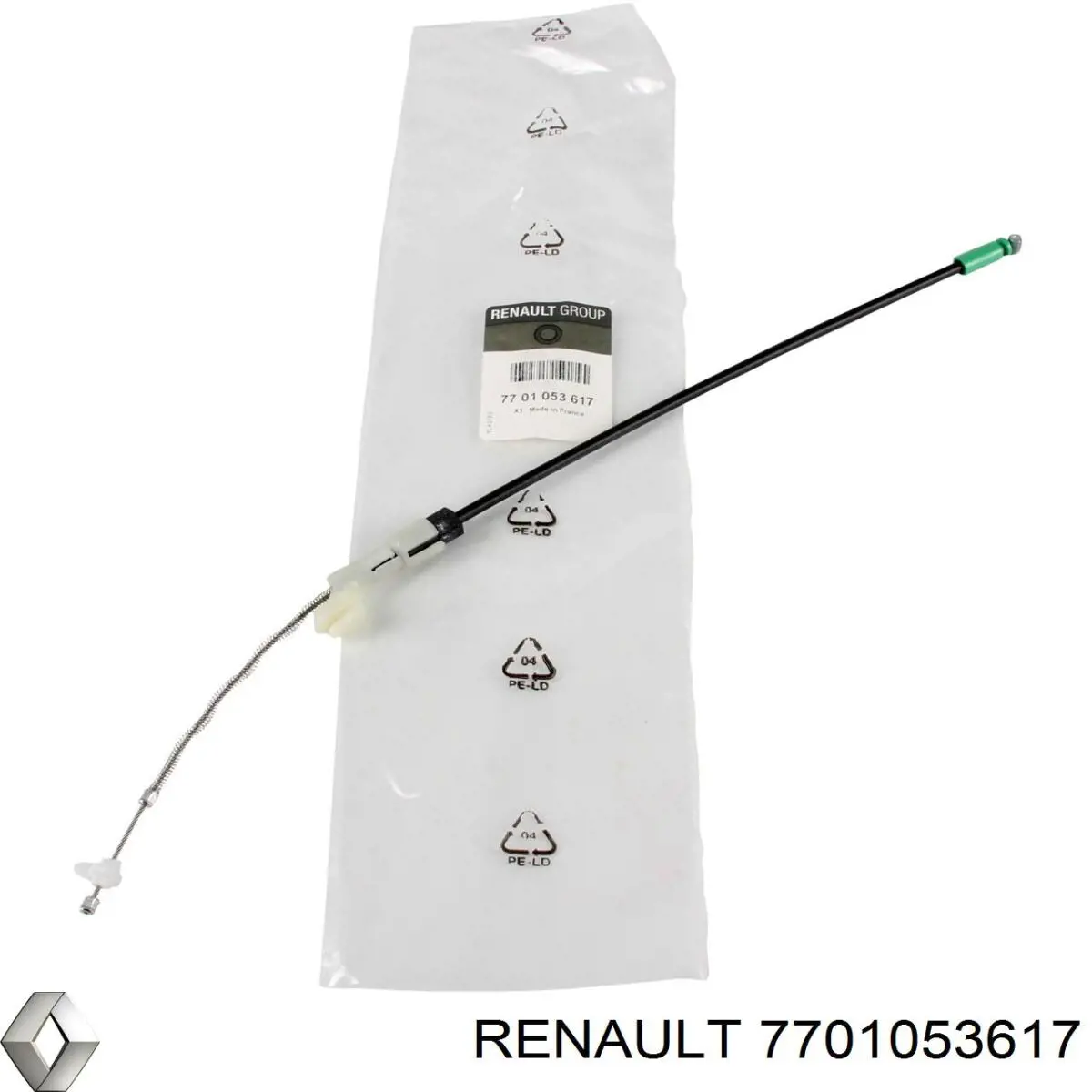 7701053617 RENAULT Cable de ajuste del respaldo del asiento original y equivalente