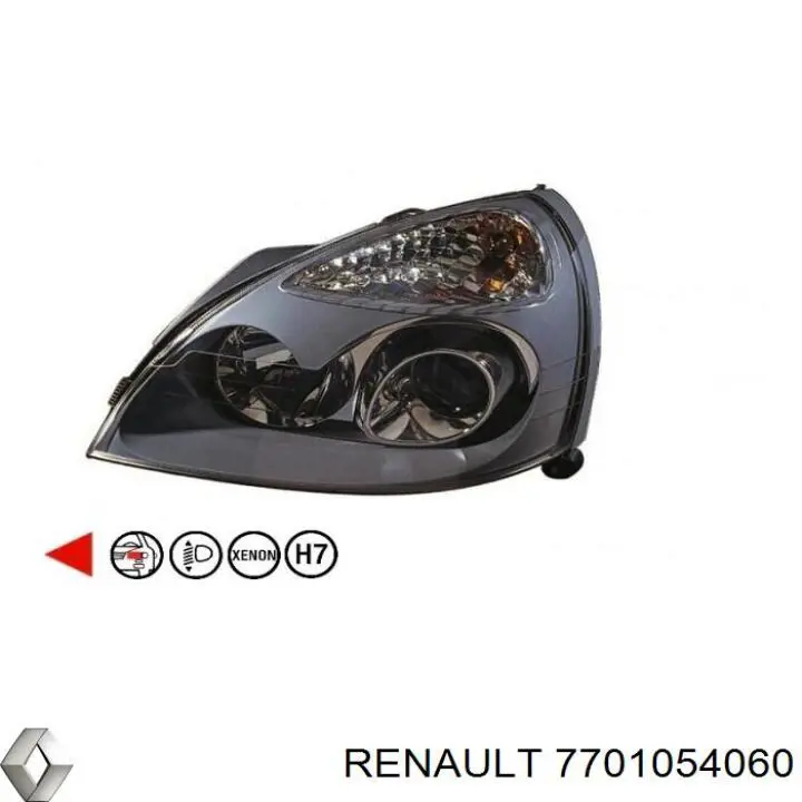 7701054060 Renault (RVI) фара левая