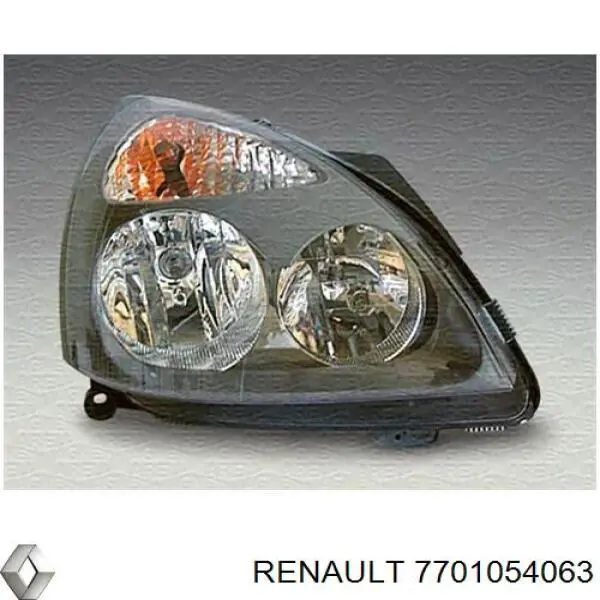 Фара правая 7701054063 Renault (RVI)