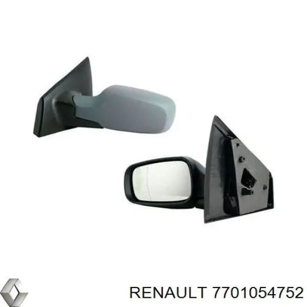 7701054752 Renault (RVI) Зеркальный элемент левого зеркала заднего вида