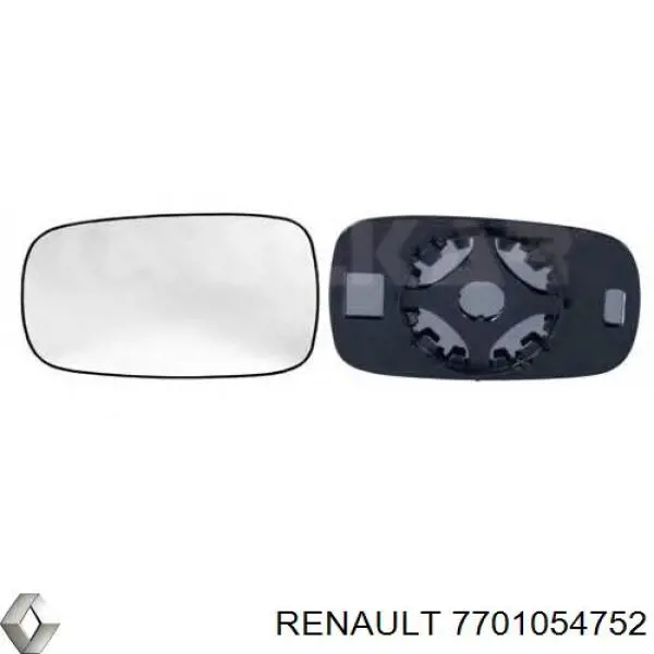 Зеркальный элемент водительского зеркала Renault (RVI) 7701054752 цена, от 8.58 USD