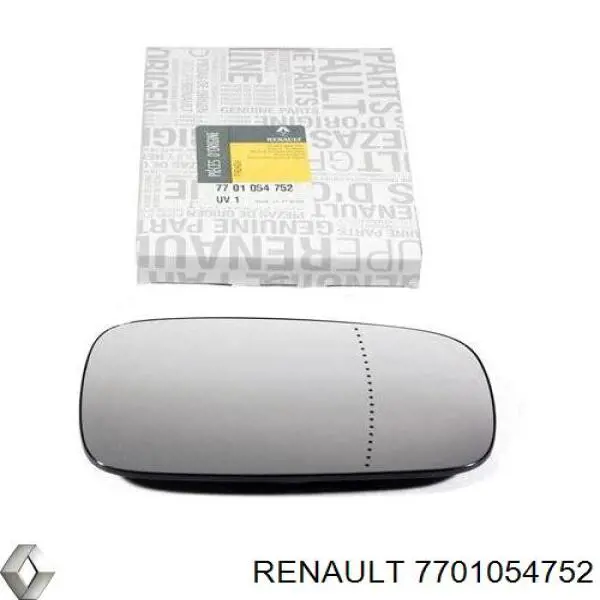 7701054752 Renault (RVI) зеркальный элемент зеркала заднего вида левого