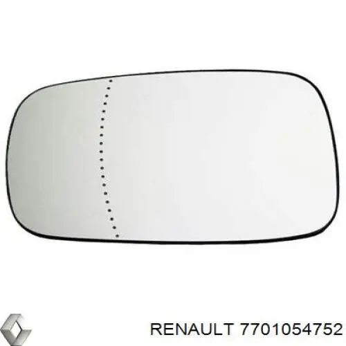 Зеркальный элемент водительского зеркала Renault (RVI) 7701054752 цена, от 8.58 USD