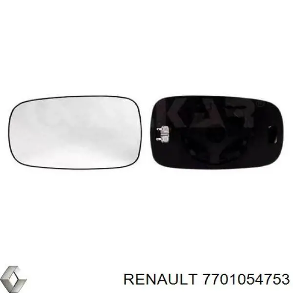 Купить 7701054753 Renault (RVI) Стекло правого зеркала заднего вида