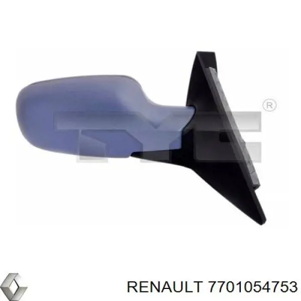 Стекло правого зеркала заднего вида 7701054753 Renault (RVI)