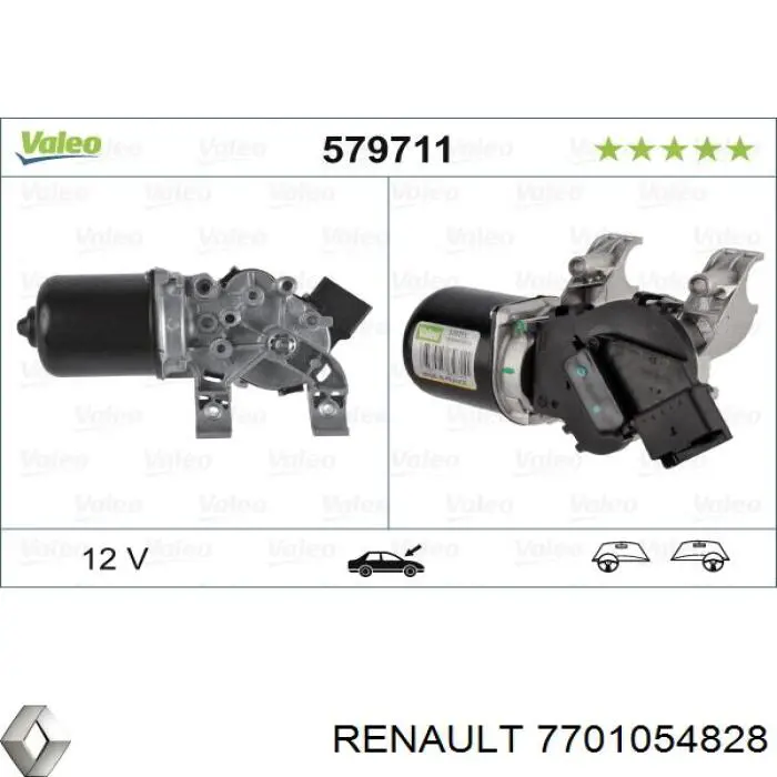 Мотор дворника Renault (RVI) 7701054828