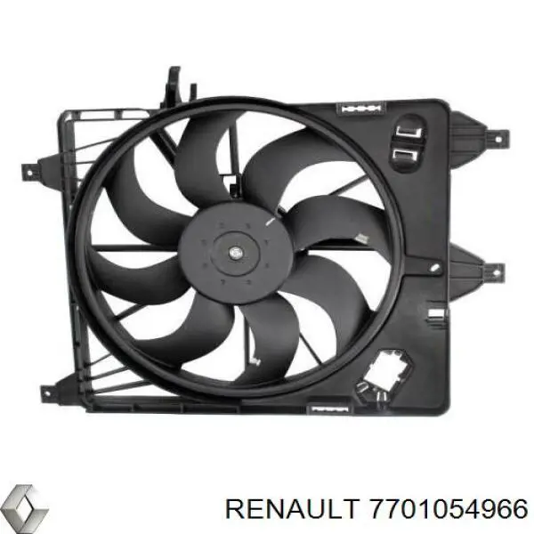 7701054966 Renault (RVI) электровентилятор охлаждения в сборе (мотор+крыльчатка)