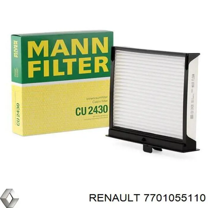 Купить 7701055110 Renault (RVI) Фильтр салона угольный