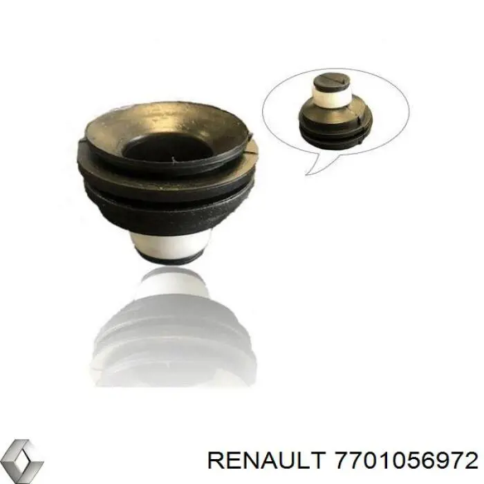 7701056972 Renault (RVI) подушка декоративной крышки мотора