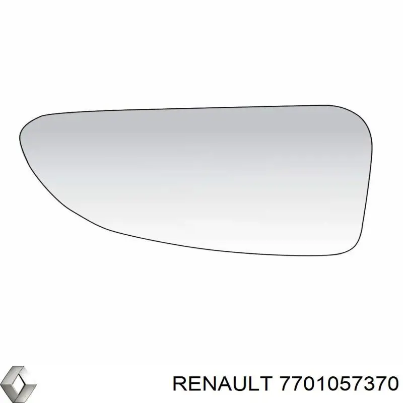 Зеркальный элемент водительского зеркала Renault (RVI) 7701057370 цена, от 7.53 USD