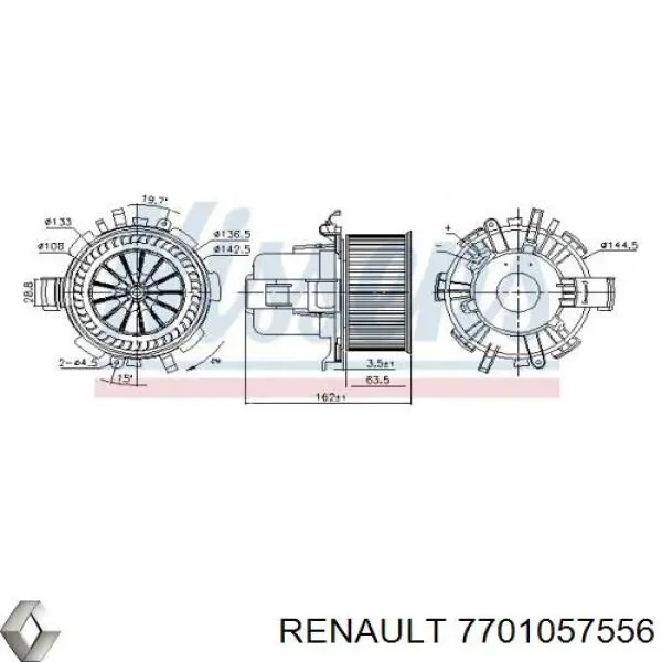 Купить AB42000P Mahle Original Электродвигатели (электродвигатель отопителя) или розетка прицепа штепсельная